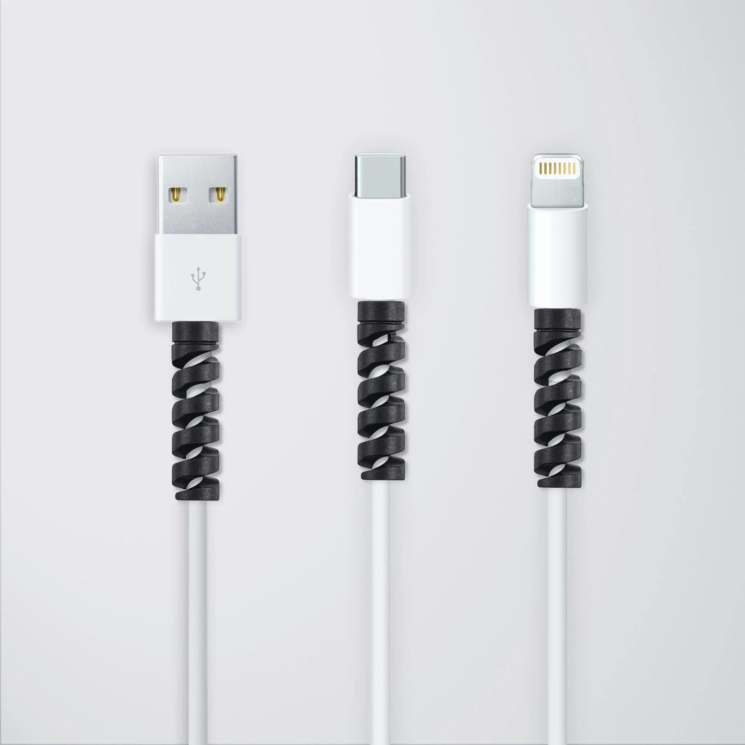Kabelschutz zu USB - Schwarz