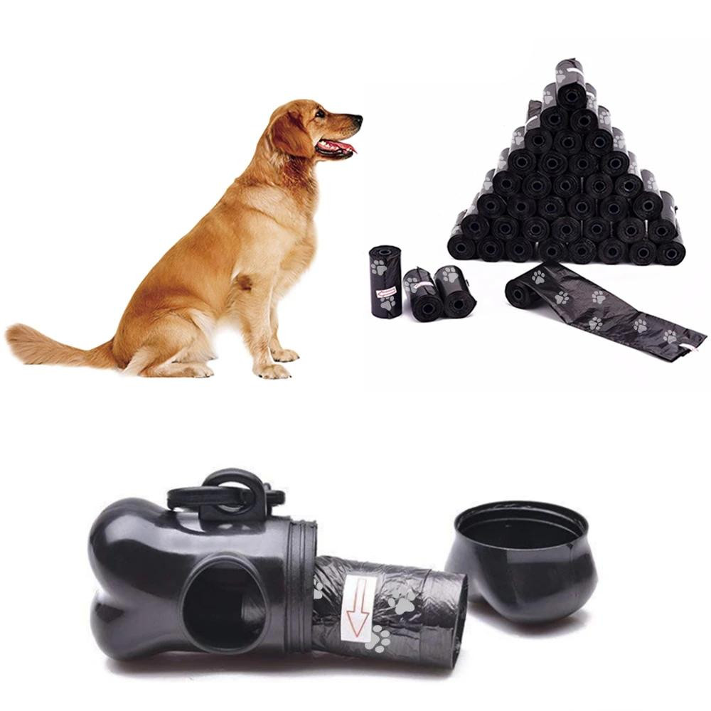 Borsa per cani con supporti - nera
