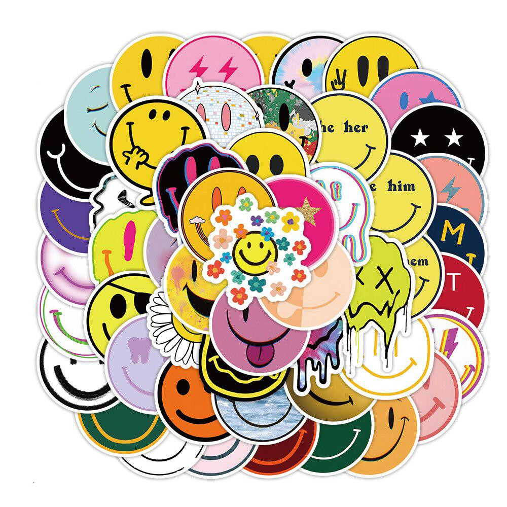 Stickers - Smiley - 50 st
