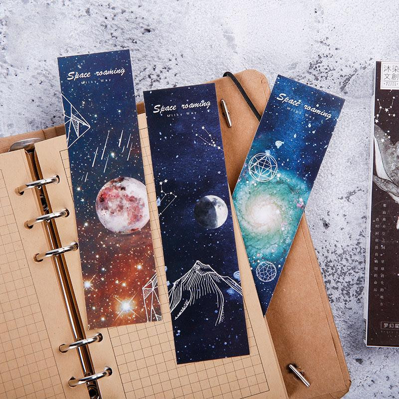 Bookmarks with space theme - 30 pcs