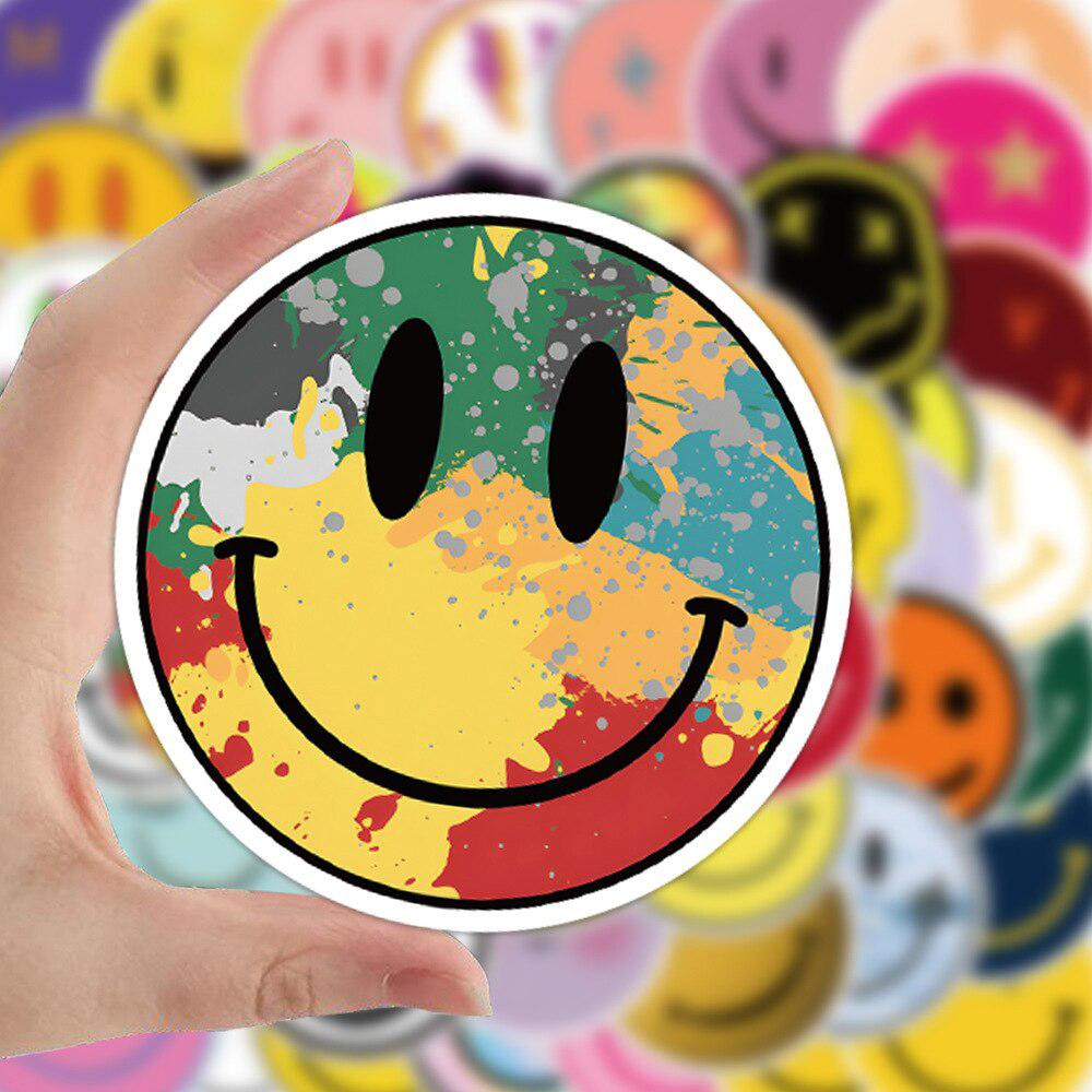 Stickers - Smiley - 50 pcs