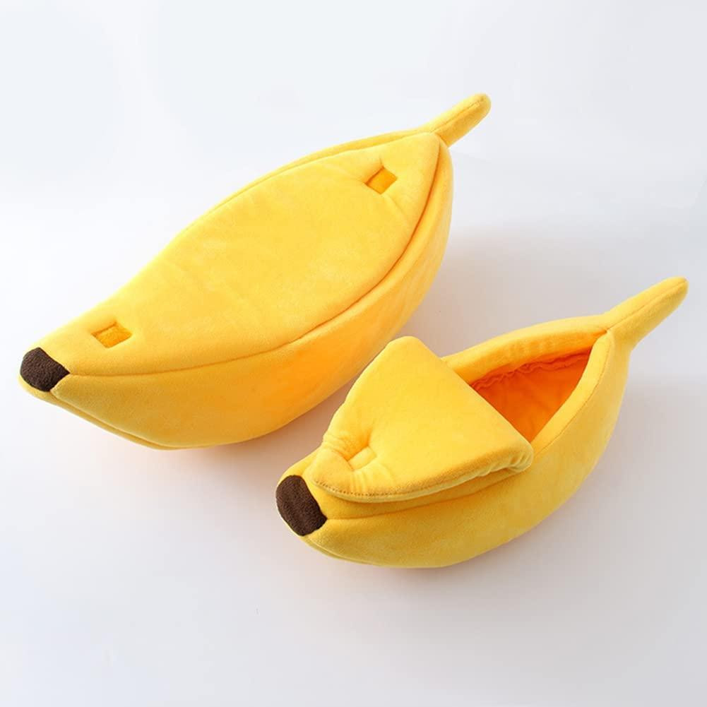 Bananenförmiger Katzenkorb