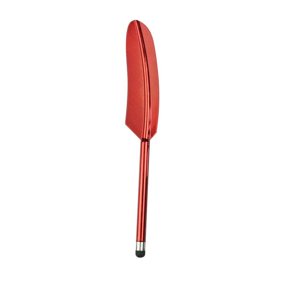 Featuring pen for touchscreen, red