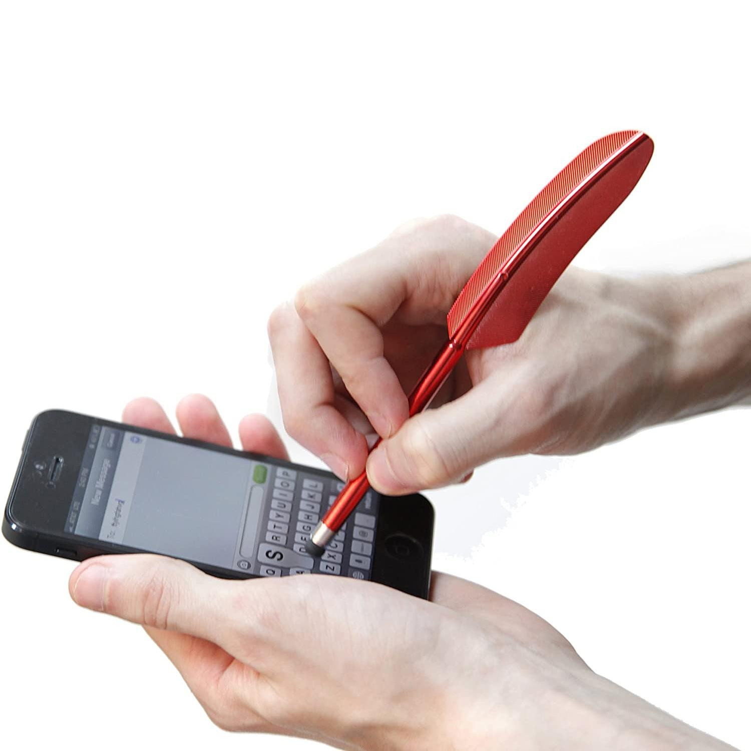 Mit Stift für Touchscreen, rot