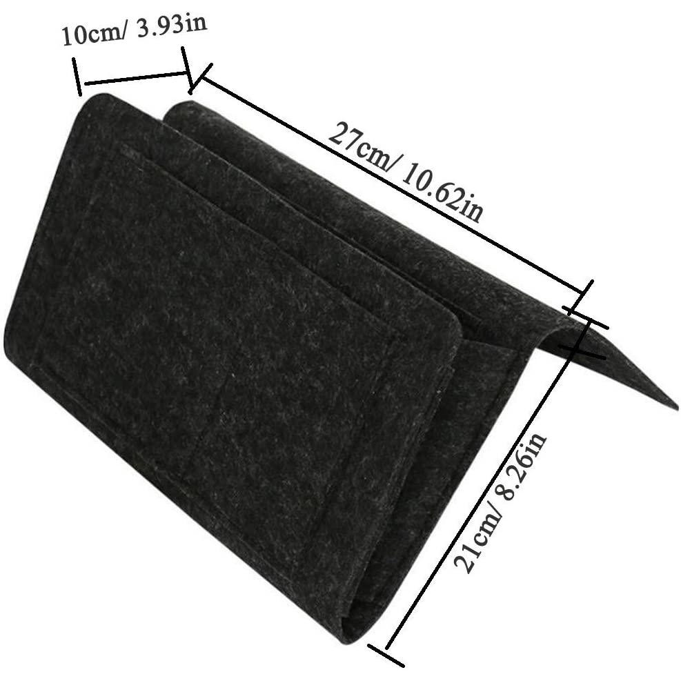 Smart bed storage - textile - gray