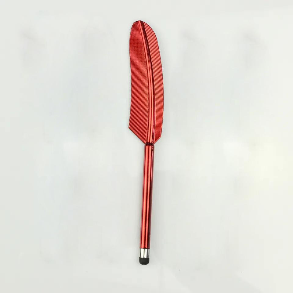 Featuring pen for touchscreen, red