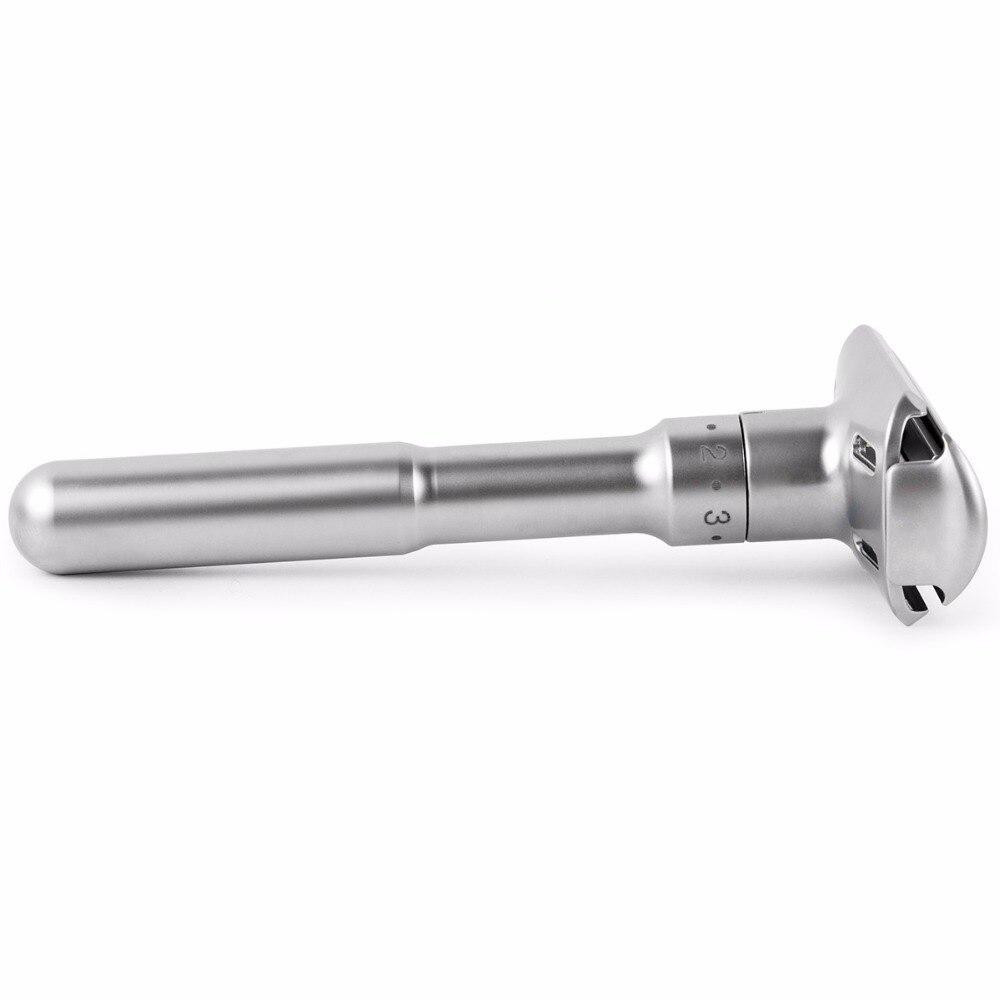 Adjustable razor with 5 razor blades
