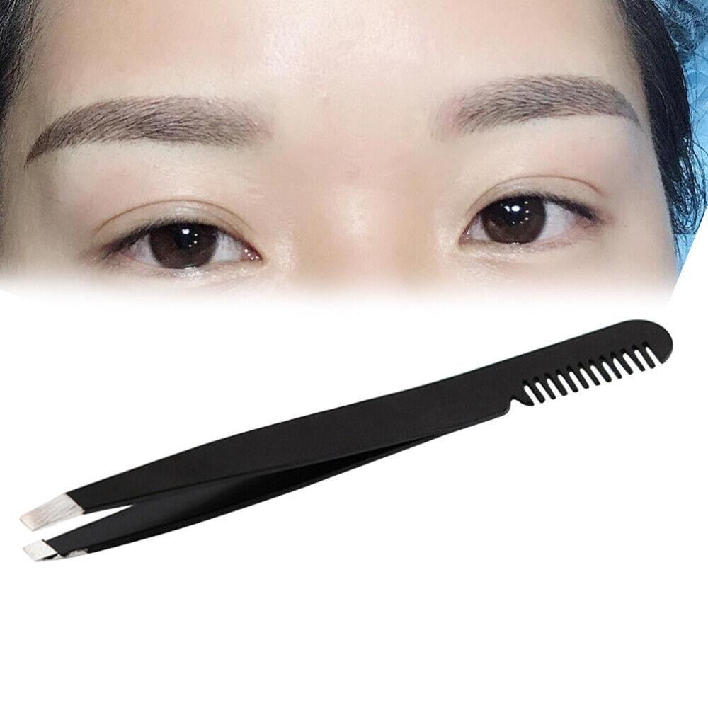 Tweezers with comb - black