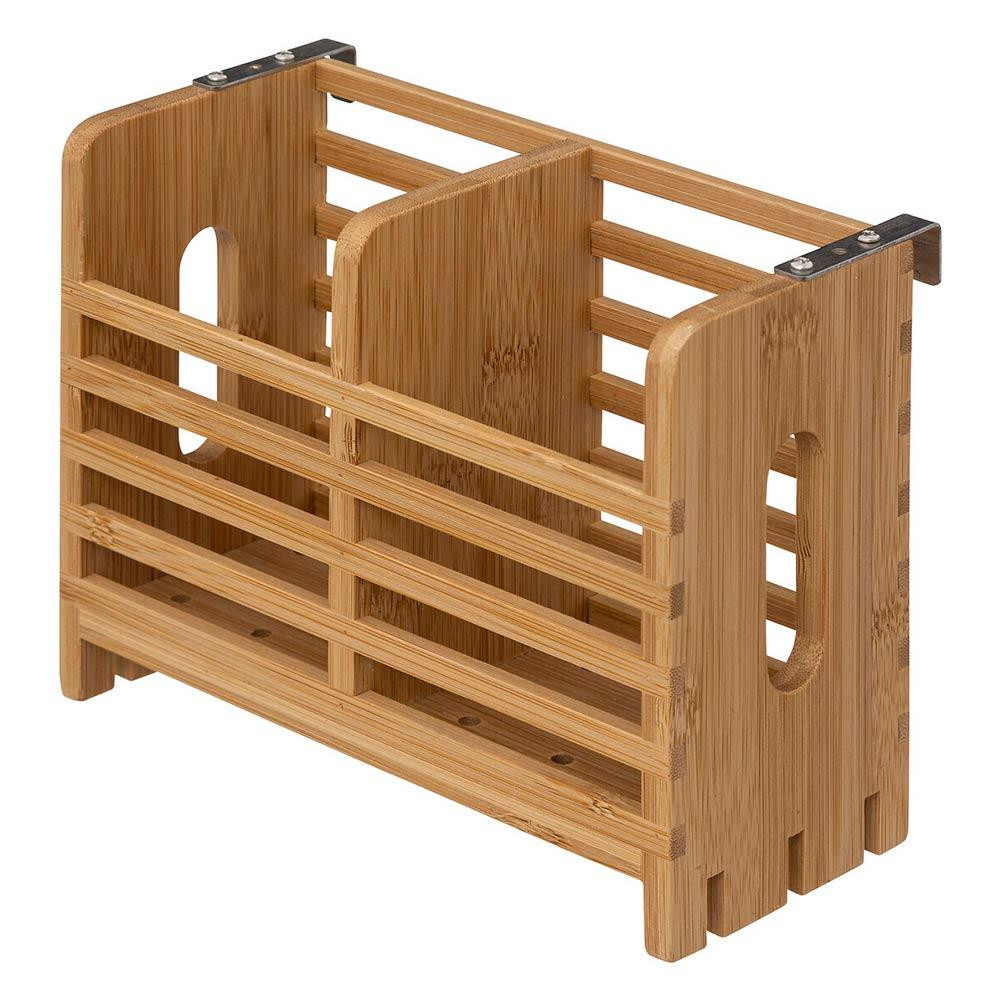 Disk rack - bamboo - 2 floors