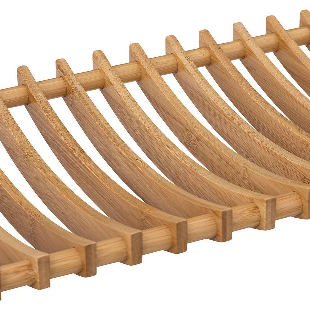 Disk rack - bamboo - 2 floors