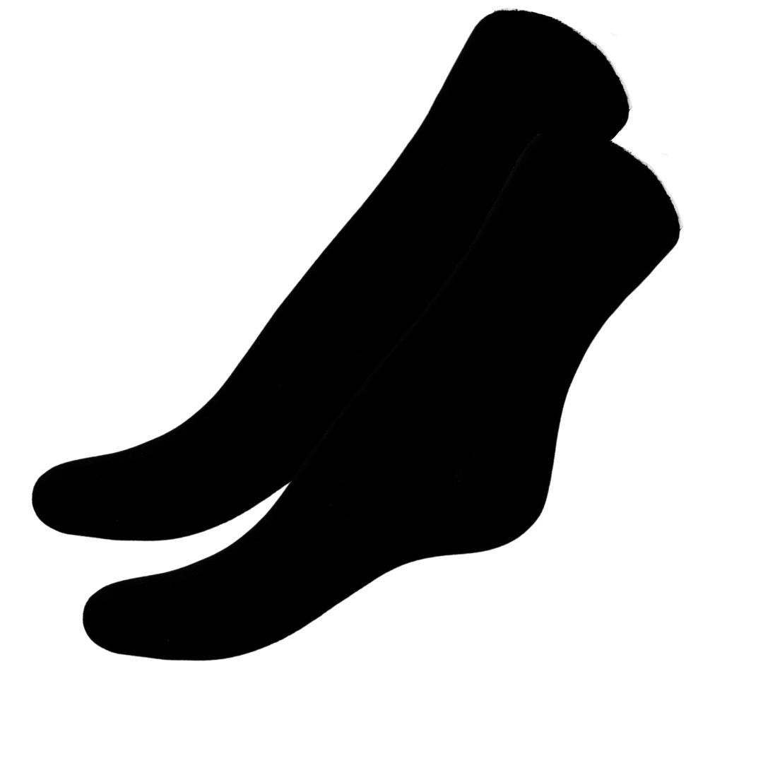 Socks in bamboo - black - 2 -pack - size. 41-45