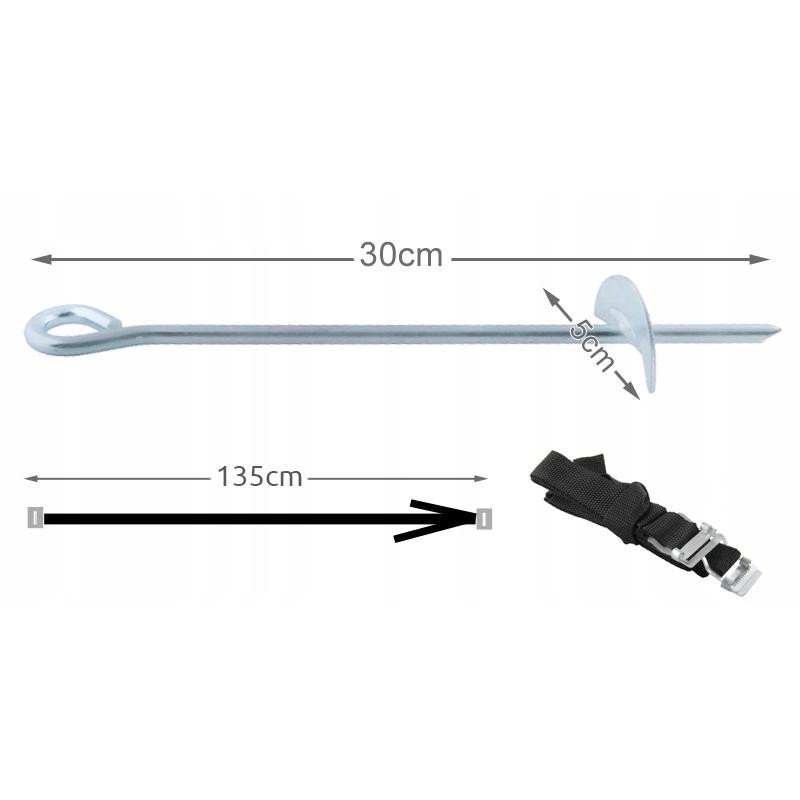 Anchor for trampoline - 4 pcs - set