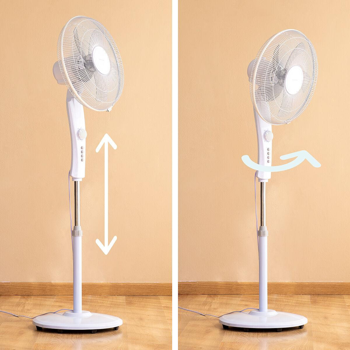Vloerventilator met AC - 110–138 cm - Timer - 45 W