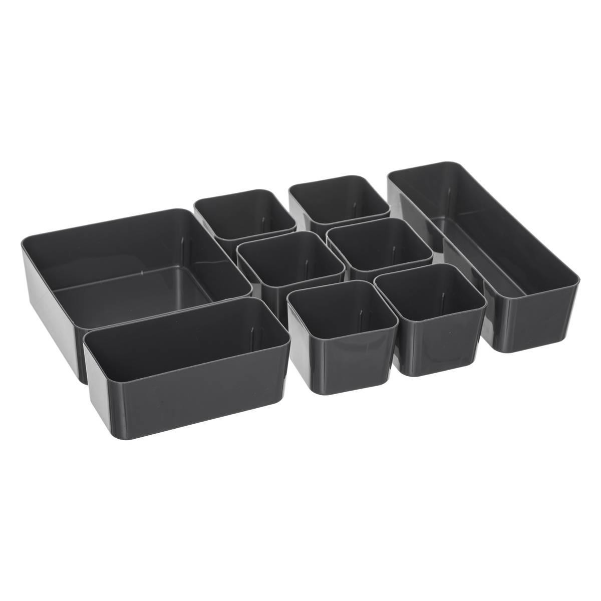 Storage box with compartment - plastic - 5.6 l