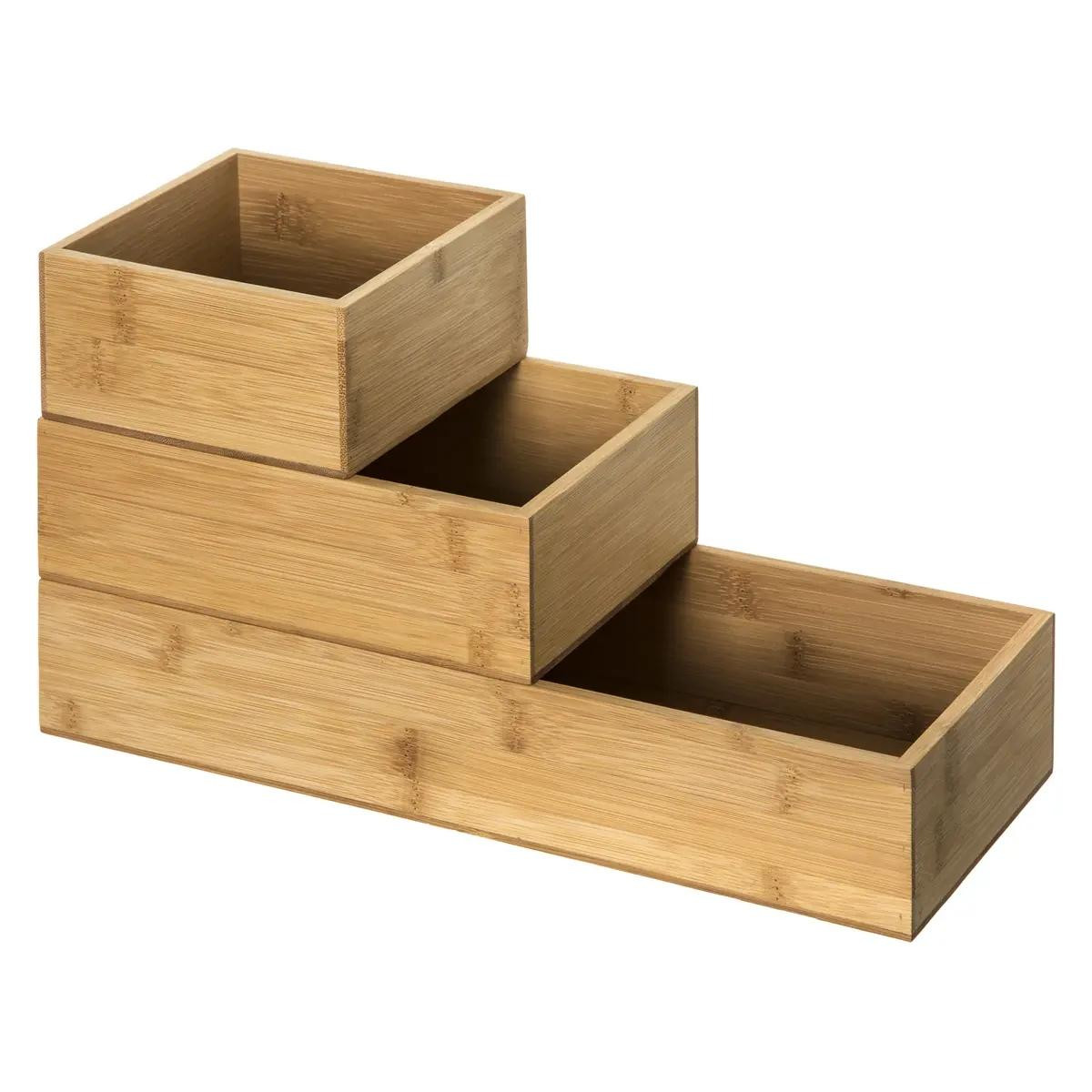 Storage box bamboo 3 pcs