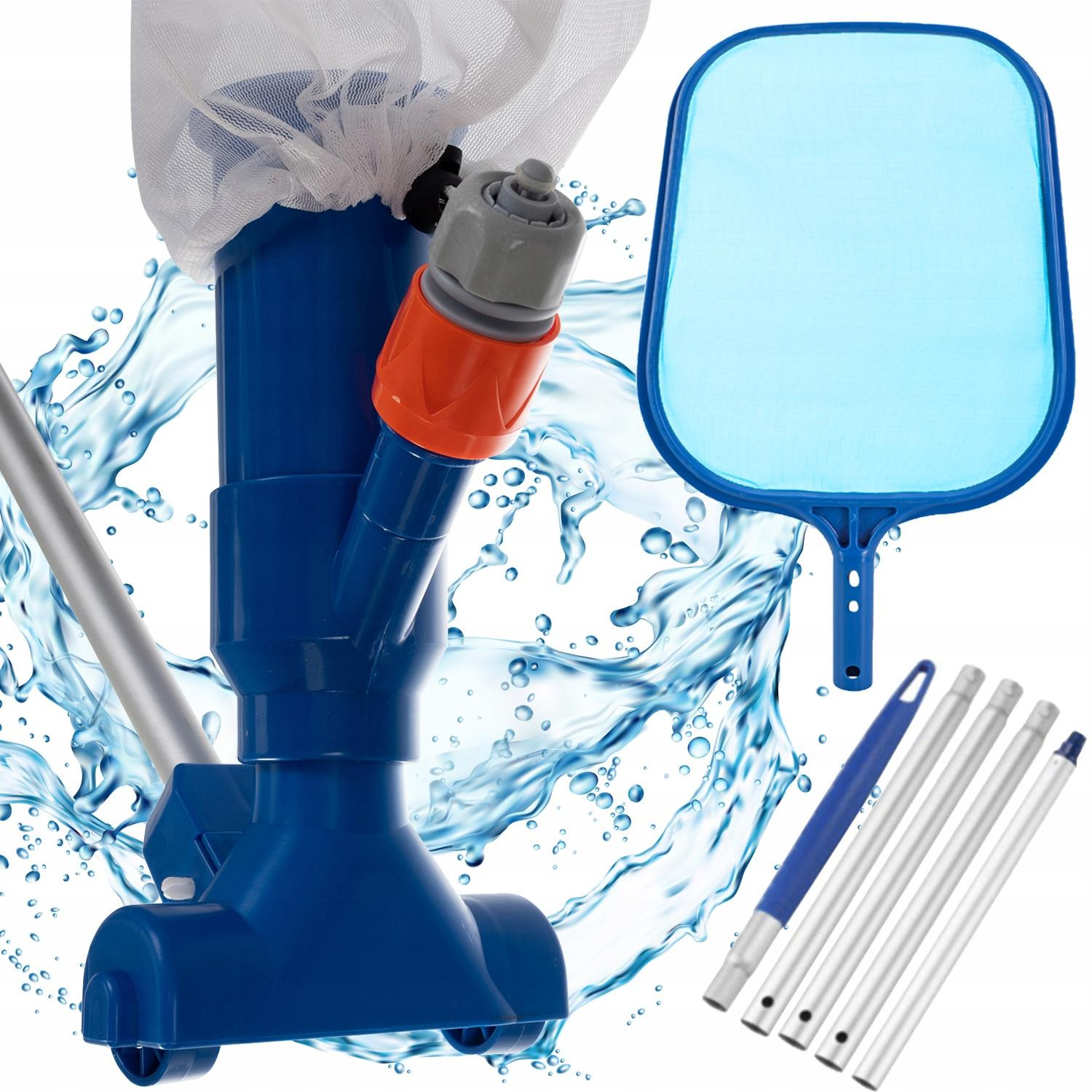 Pool cleaning set 2-in-1