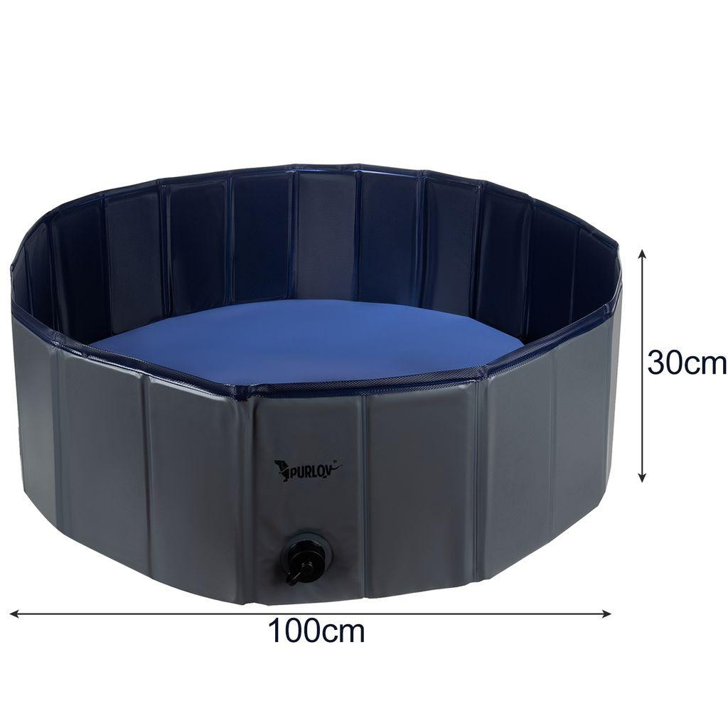Folding pool for dog - 100 x 30 cm