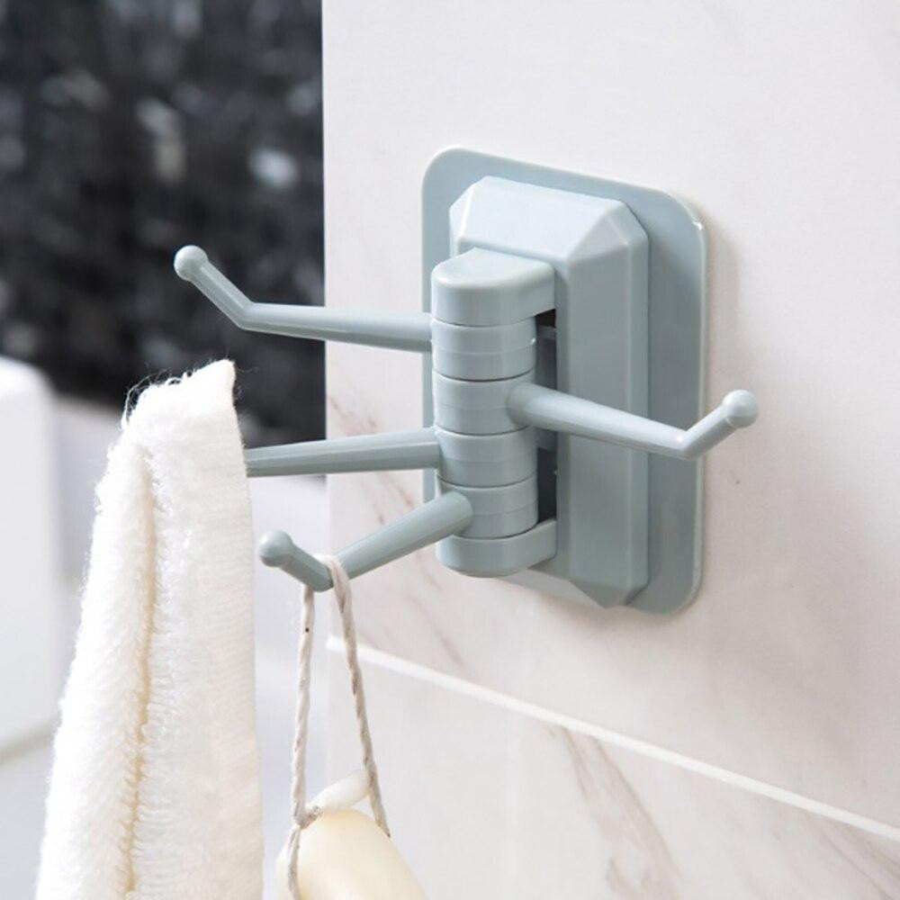 Wall hooks for bathroom - rotatable