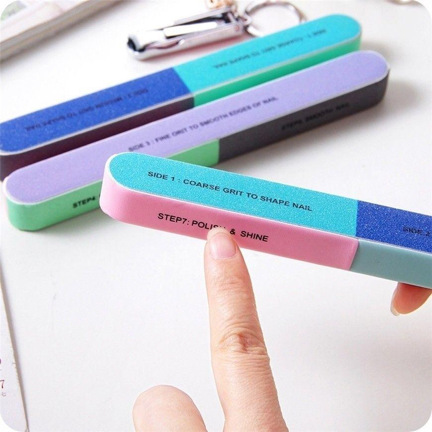 Nail file with 7 grinding surfaces