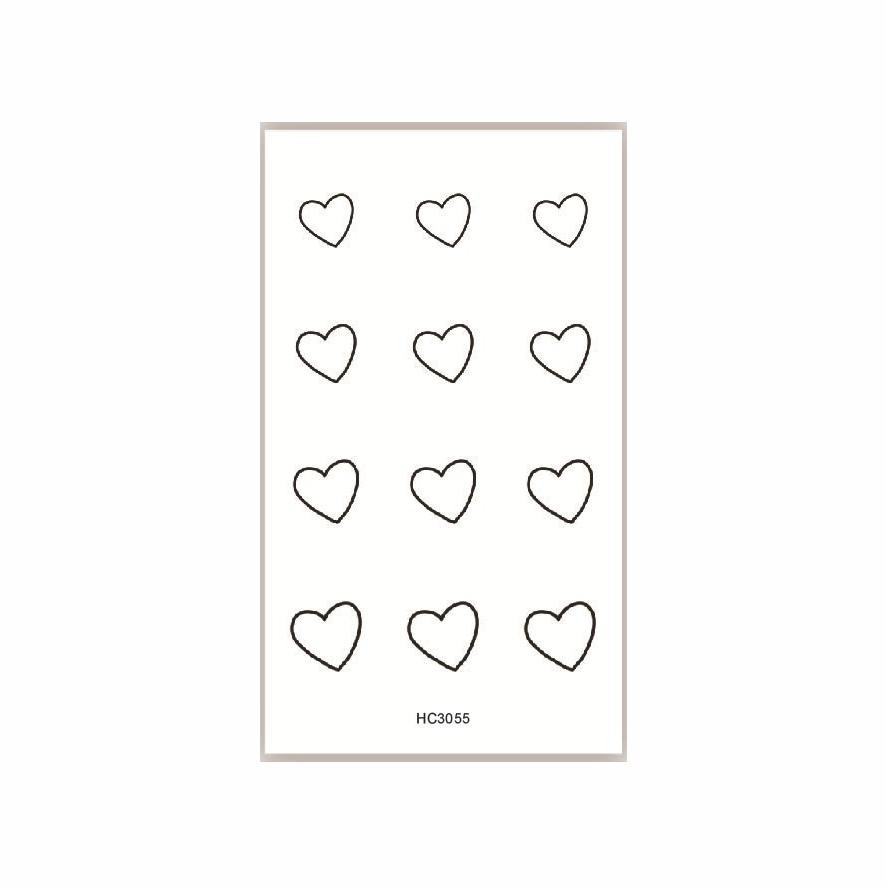 Temporary Tattoo - Heart Shaped Design