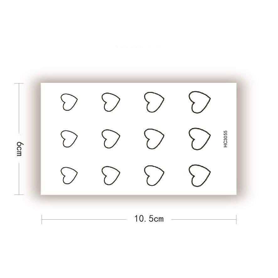 Temporary Tattoo - Heart Shaped Design