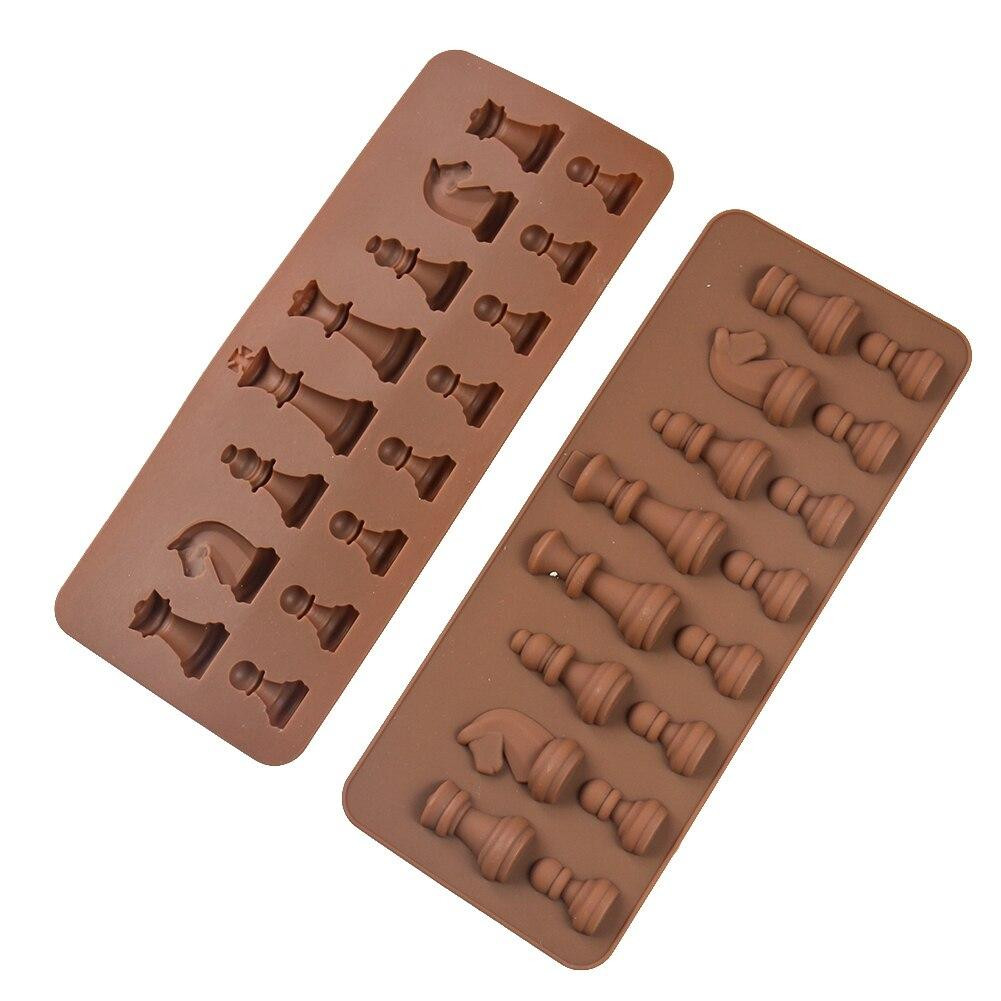 Forma de chocolate - silicone - xadrez