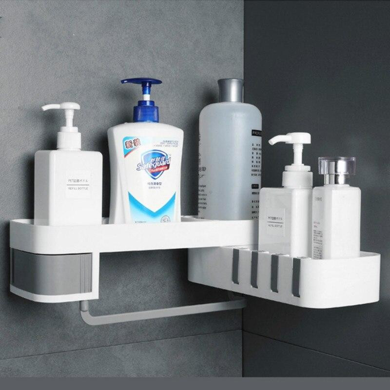 Smart corner shelf for shower - foldable - plastic
