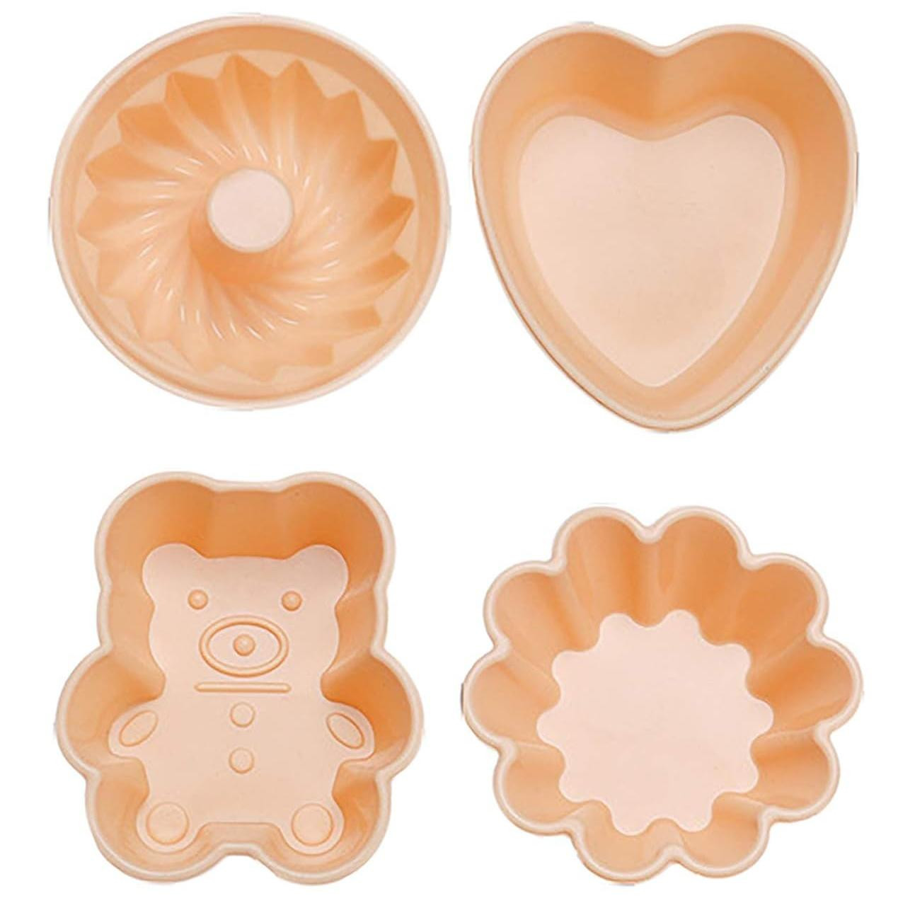 4 cupcake molds - silicone