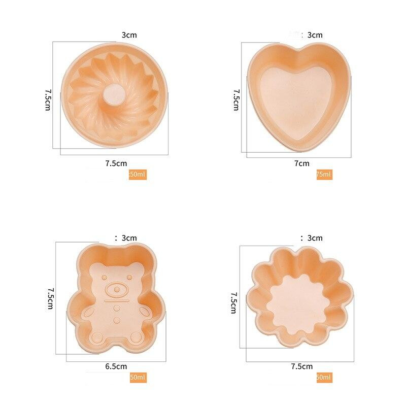 4 forminhas de cupcake - silicone