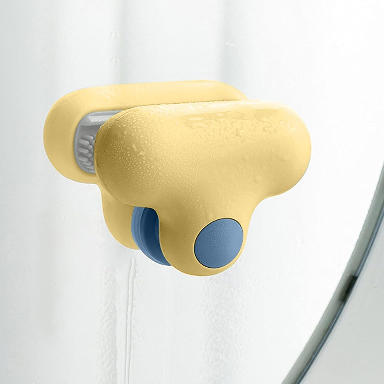 Glass scraper for bathroom - mini - blue