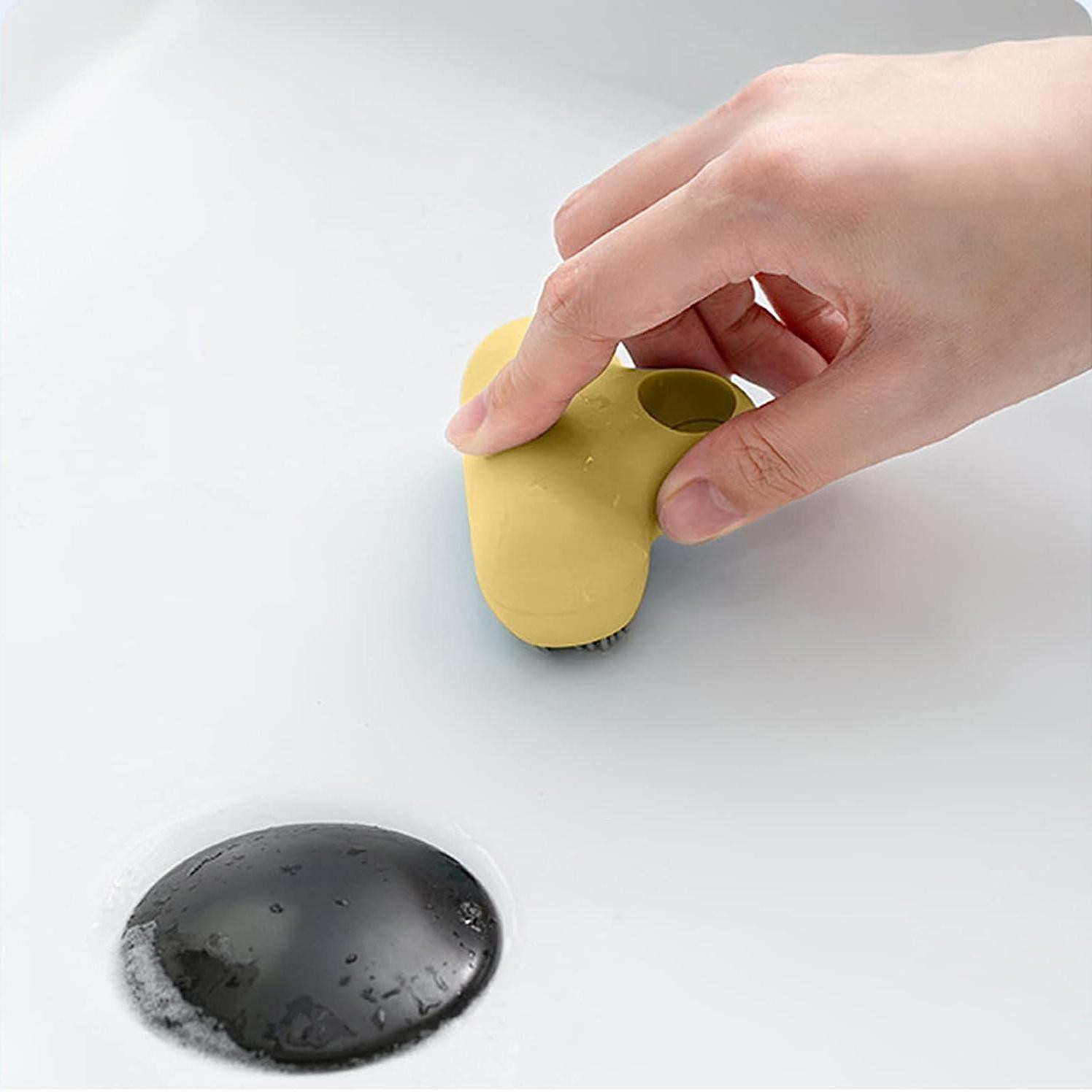 Glass scraper for bathroom - mini - blue