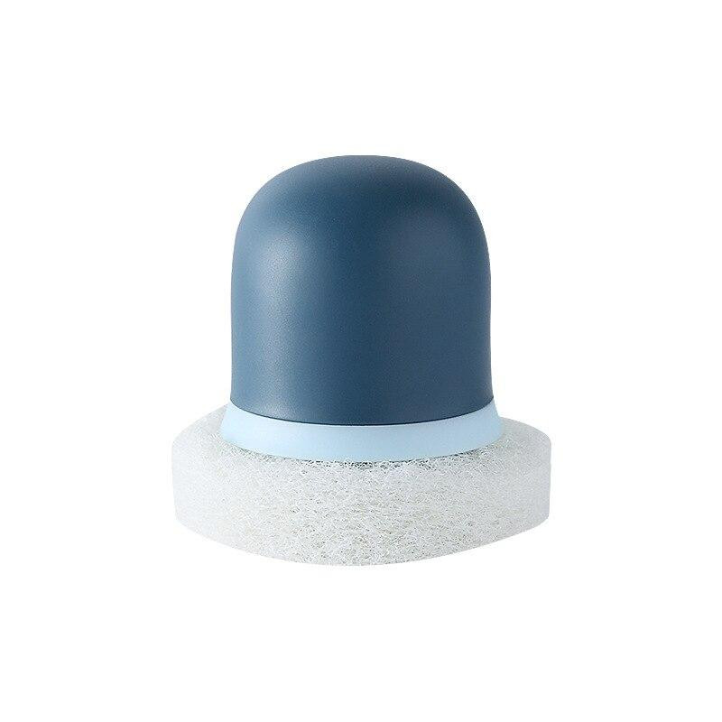 Esponja de prato com cabo - azul