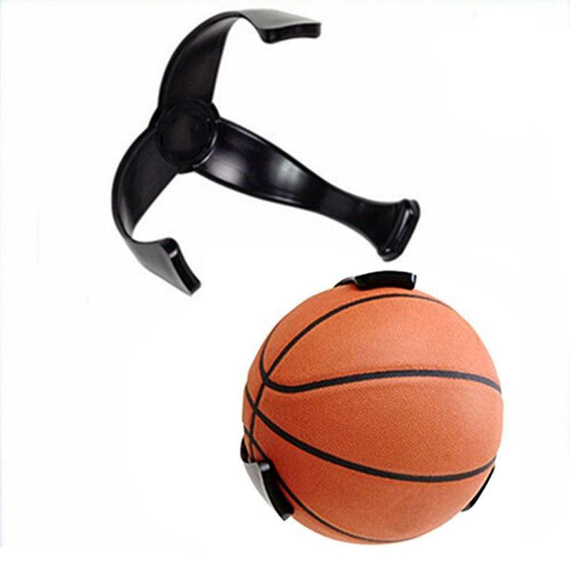 Wall holder for ball - black - plastic
