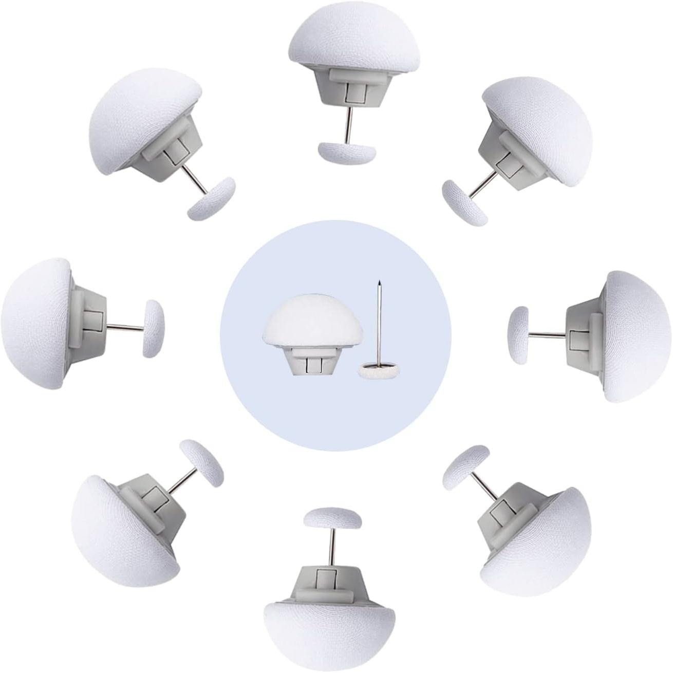 Fastening device for sheets - 8 pcs - white