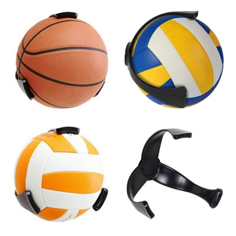 Wall holder for ball - black - plastic
