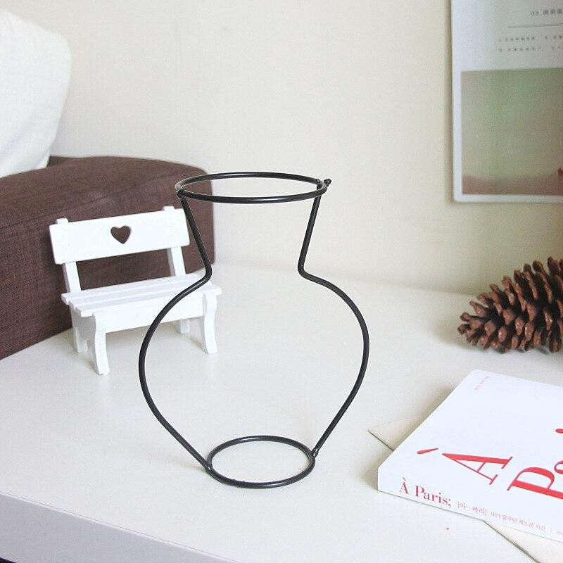 Unique plant holder - iron - black
