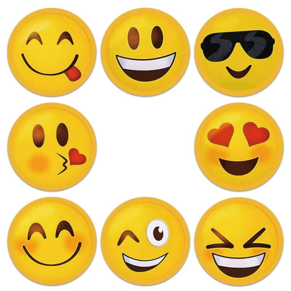 Stickers - smileys - 500 pcs - roll