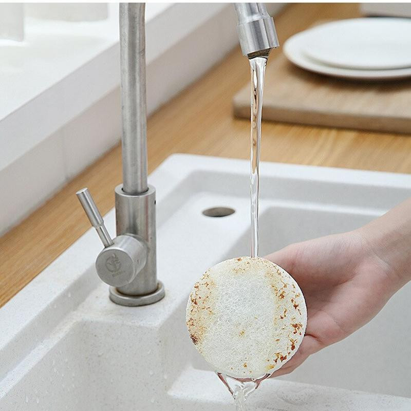 Dish sponge with handle - blue