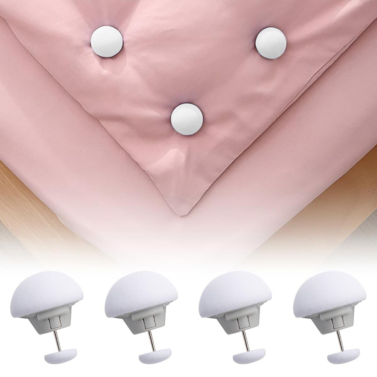 Fastening device for sheets - 8 pcs - white