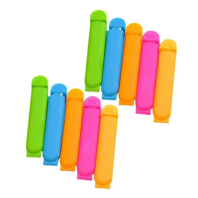 Bag Clips - 10 pcs - mixed colors
