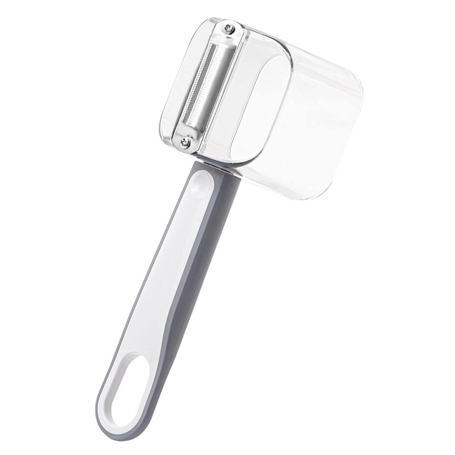 Potato peeler with containers - gray