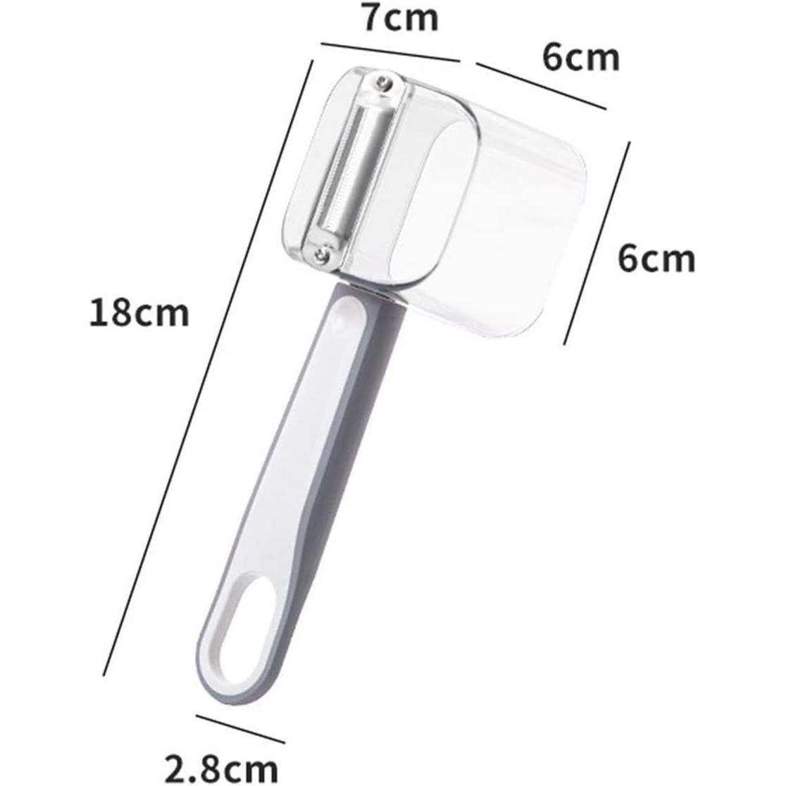 Potato peeler with containers - gray