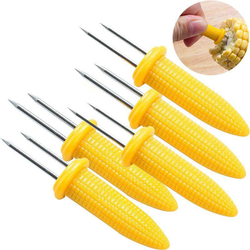 Corn cob holder - 20 -pack - yellow