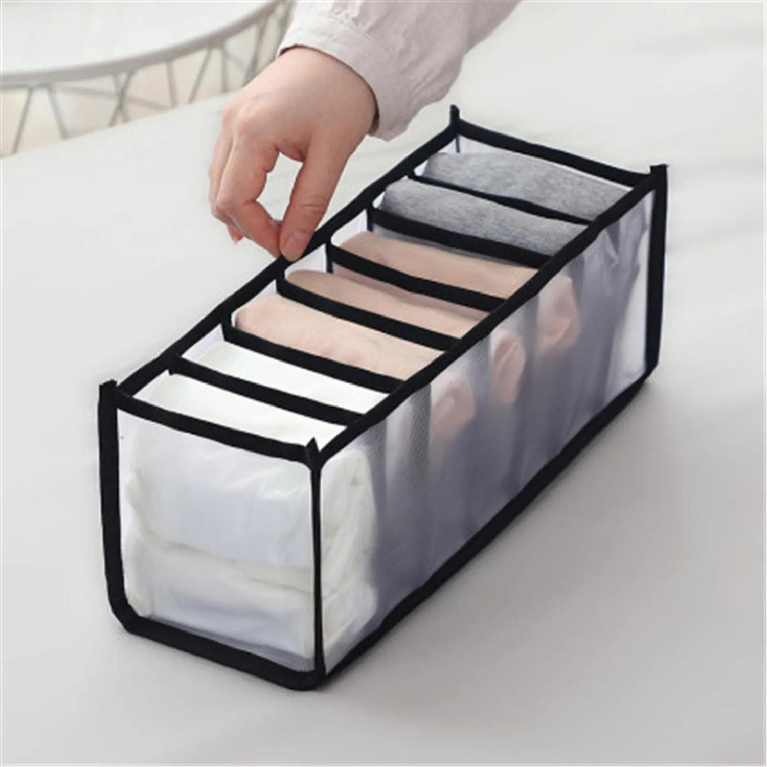 Storage box for underwear - 7 compartments