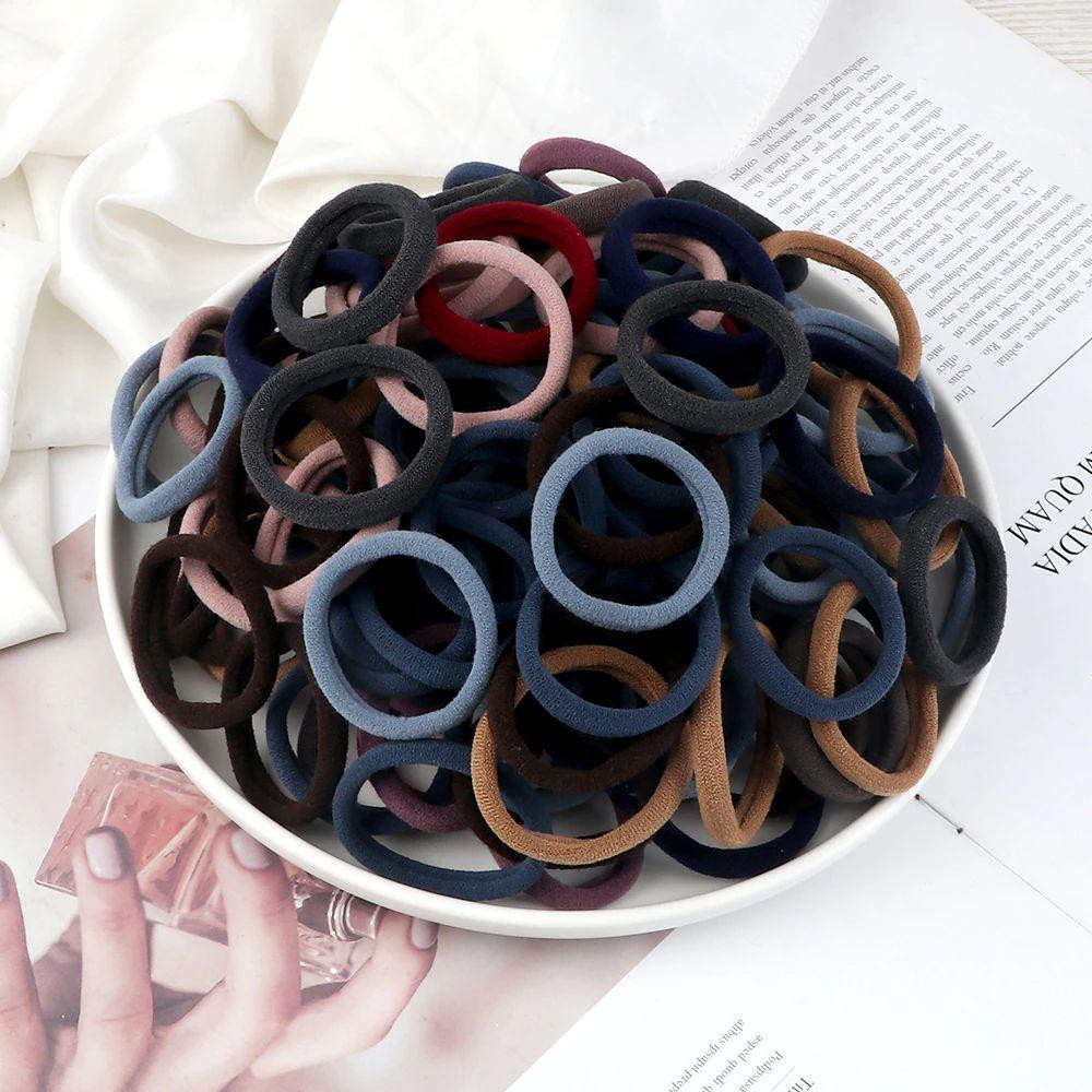 Cordoncini per capelli - neri - 50 pz