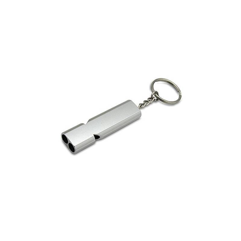 Assault alarm - whistle - key ring - silver