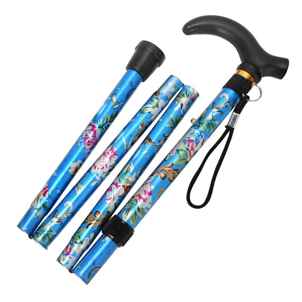Foldable stick - blue - adjustable - 81–92 cm