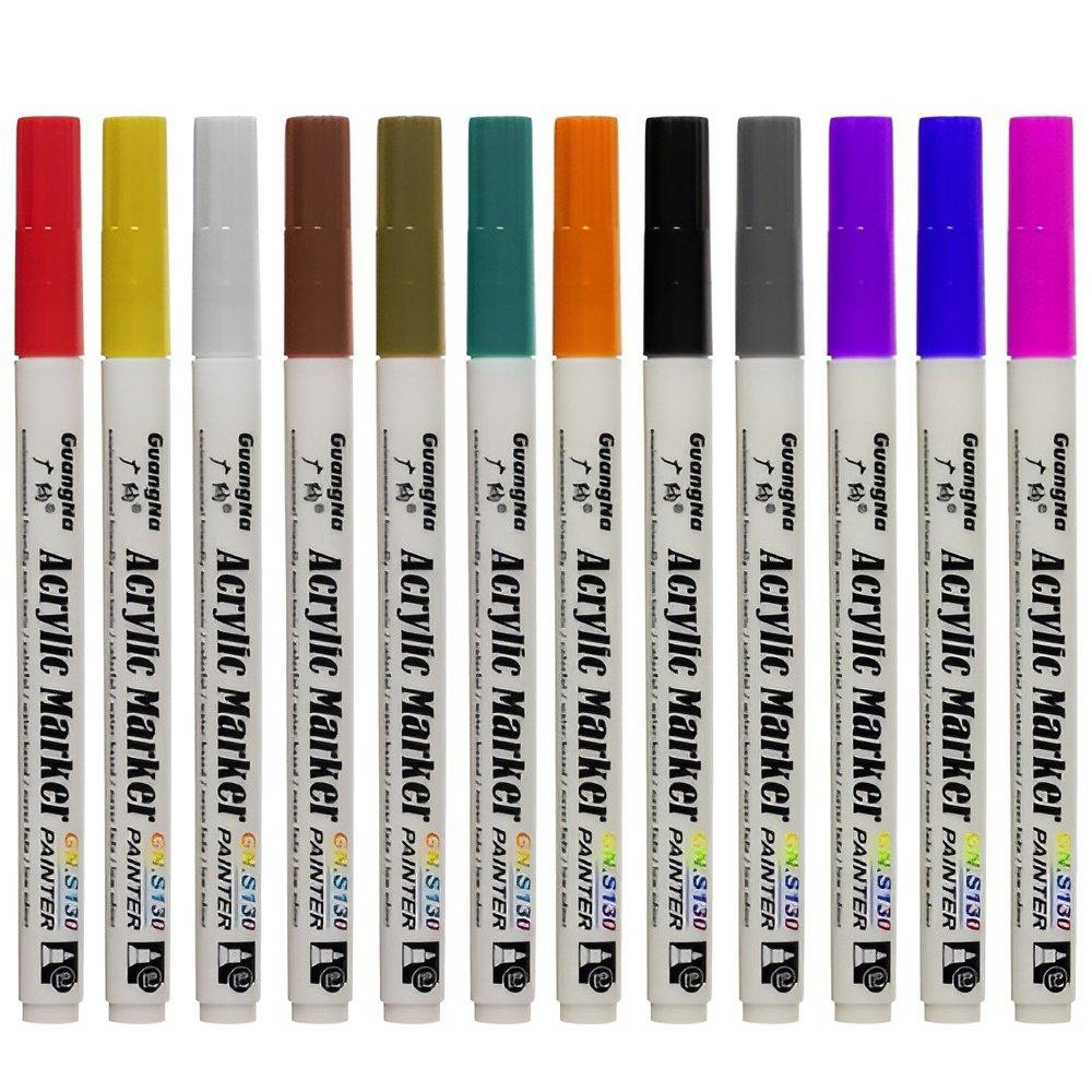 Acrylstifte - Marker - 12 Stk
