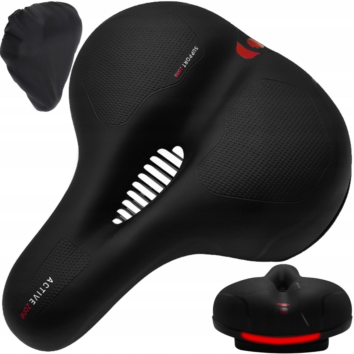 Bicycle saddle and saddle protection - black