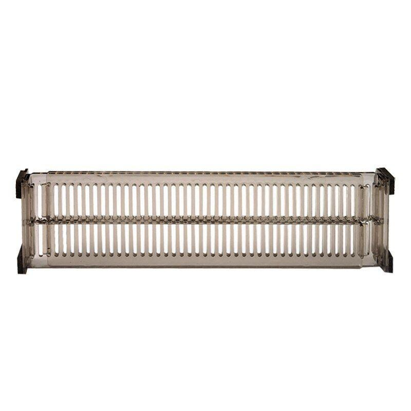 Adjustable box divider - 2 parts - Transparent plastic